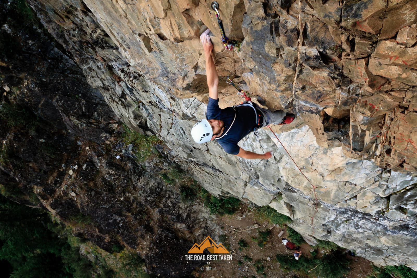 Mazama, Washington #1 - Josh Strater sport climbing.