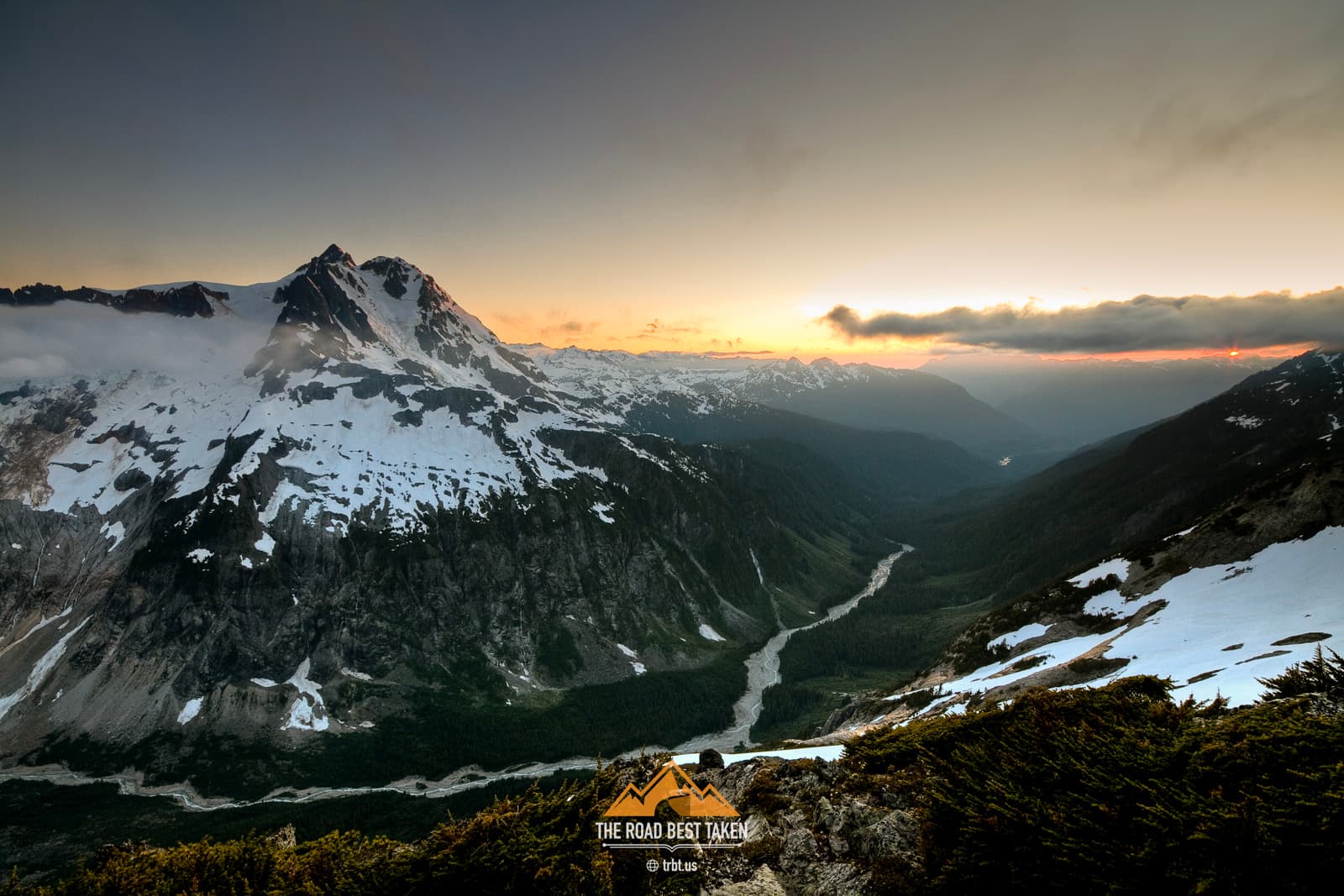 Sunset on Mt. Ruth, Washington - Photo by Luke Humphrey