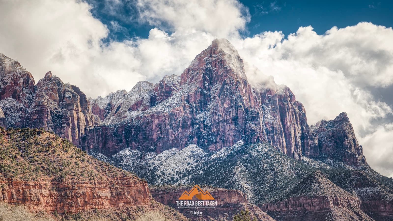 Fresh Snow In Zion National Park - 