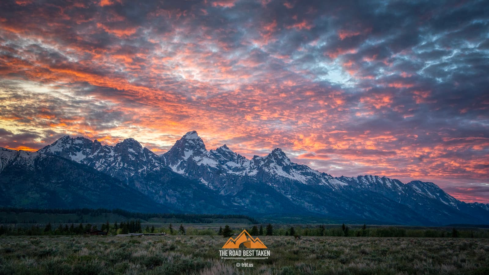 Grand Tetons At Sunset - 